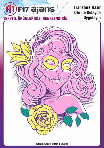 Ütü ile Yapışan Tekstil Baskı Görseli