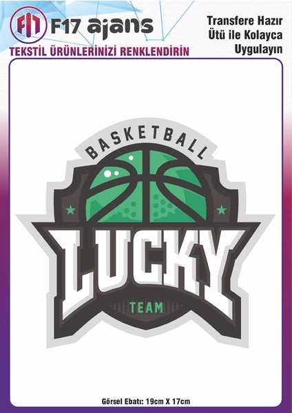 Ütü ile Yapışan Tekstil Baskı Görseli Lucky