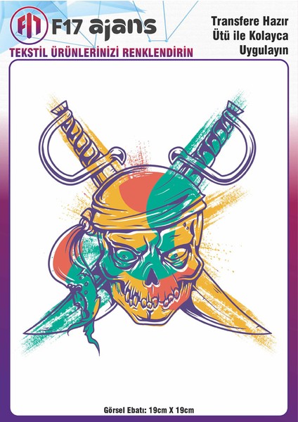 Ütü ile Yapışan Tekstil Baskı Görseli