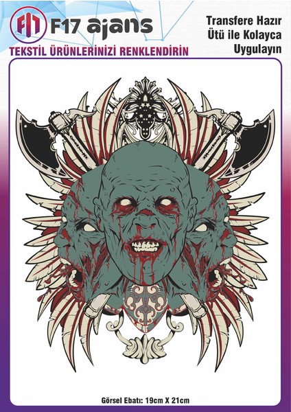 Ütü ile Yapışan Tekstil Baskı Görseli