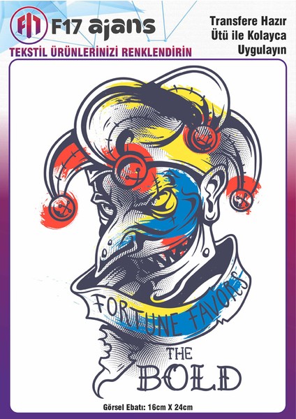 Ütü ile Yapışan Tekstil Baskı Görseli