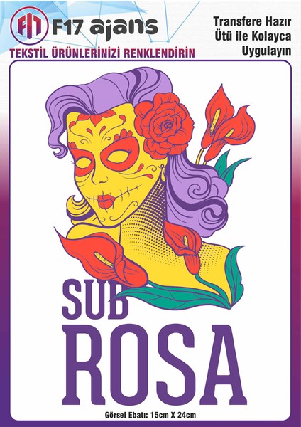 Ütü ile Yapışan Tekstil Baskı Görseli