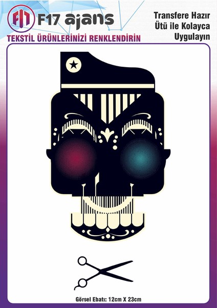 Ütü ile Yapışan Tekstil Baskı Görseli