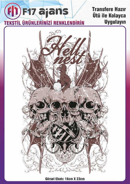 Ütü ile Yapışan Tekstil Baskı Görseli