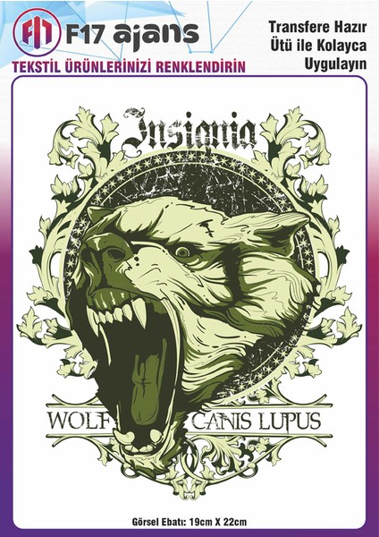 Ütü ile Yapışan Tekstil Baskı Görseli Insignia