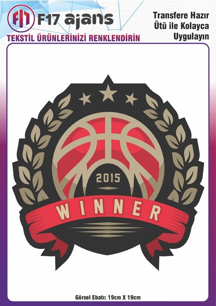 Ütü ile Yapışan Tekstil Baskı Görseli Winner