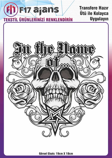 Ütü ile Yapışan Tekstil Baskı Görseli In The Name Of