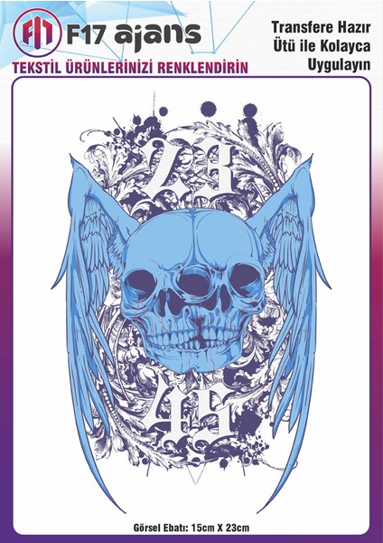 Ütü ile Yapışan Tekstil Baskı Görseli