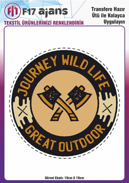 Ütü ile Yapışan Tekstil Baskı Görseli