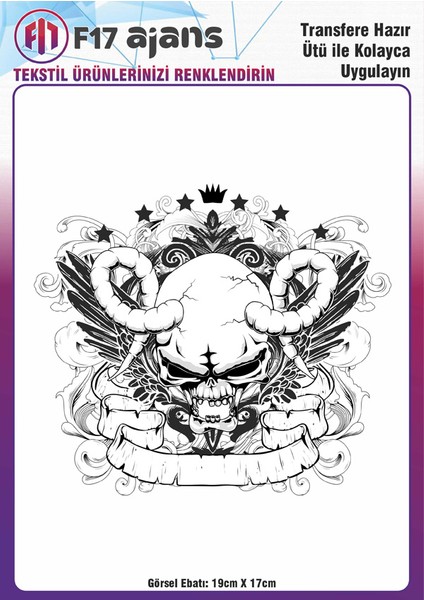 Ütü ile Yapışan Tekstil Baskı Görseli