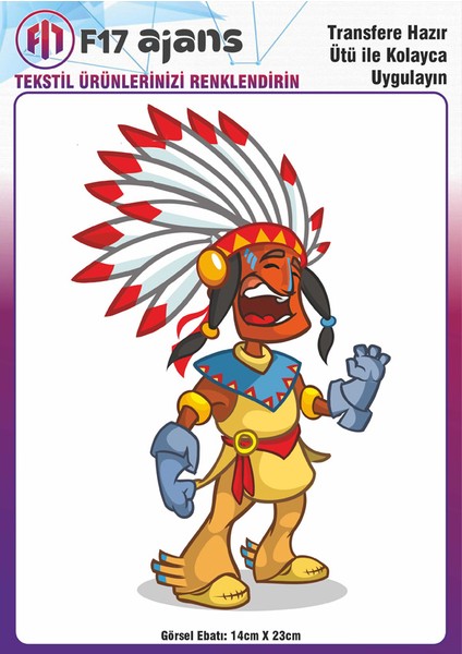 Ütü ile Yapışan Tekstil Baskı Görseli