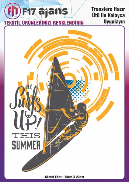 Ütü ile Yapışan Tekstil Baskı Görseli