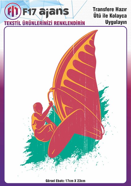 Ütü ile Yapışan Tekstil Baskı Görseli