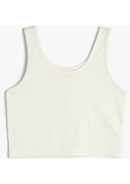 Crop Üst Kolsuz Kalın Askılı U Yaka Düğme Detaylı fiyatları