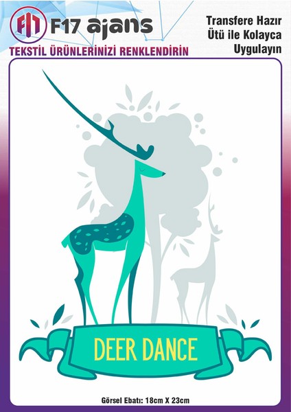 Ütü ile Yapışan Tekstil Baskı Görseli