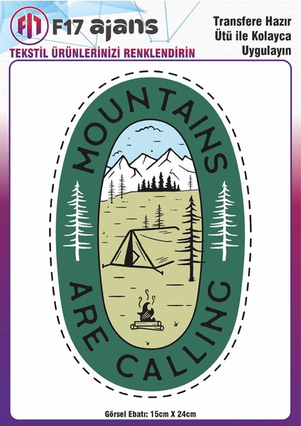 Ütü ile Yapışan Tekstil Baskı Görseli