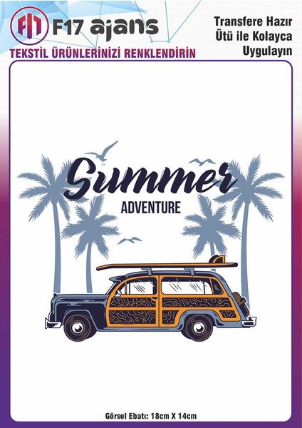 Ütü ile Yapışan Tekstil Baskı Görseli