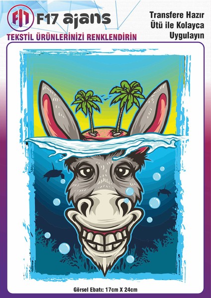 Ütü ile Yapışan Tekstil Baskı Görseli