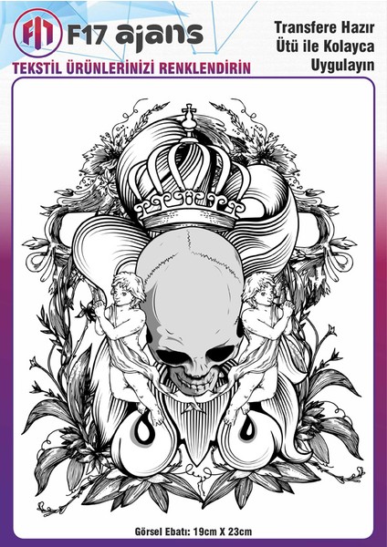 Ütü ile Yapışan Tekstil Baskı Görseli