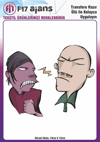 Ütü ile Yapışan Tekstil Baskı Görseli