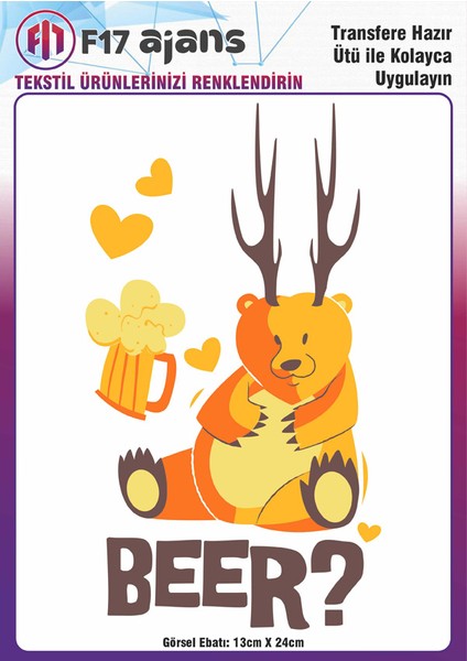 Ütü ile Yapışan Tekstil Baskı Görseli