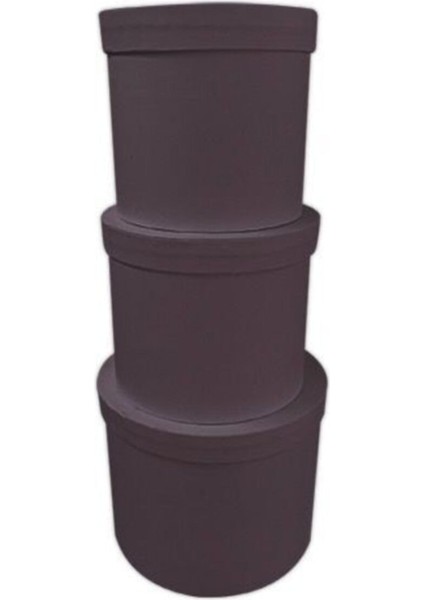 3'lü Silindir Kutu Siyah