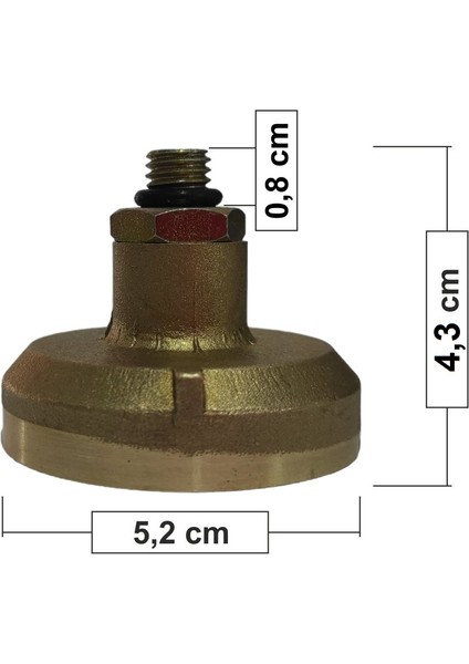 Avrupa Tip Lpg Dolum Başlığı Aparatı (4,3 cm Erkek) fiyatları