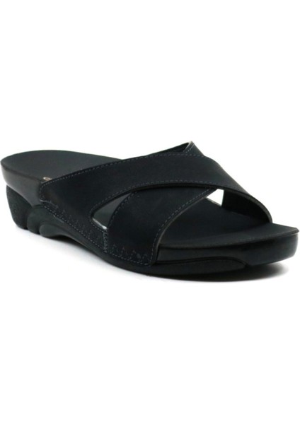 Venedik-9 Anatomik Kadın Günlük Terlik Siyah