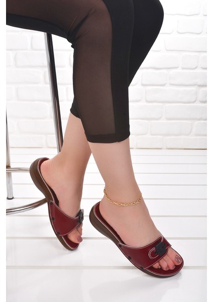 6500 Kadın Minelli Günlük Anatomikterlik Kırmızı