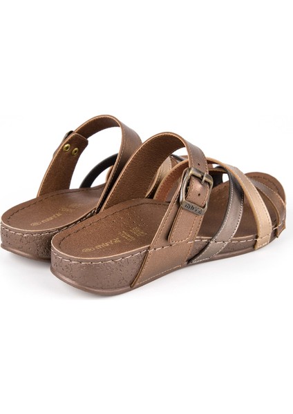 31119 Gizeh Anatomik Kadın Terlik Bronz indirimleri