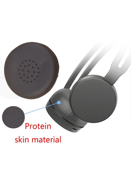 Sony WH-CH400 Kulaklık (Siyah) Için 1pair Köpük Kulak Pedleri Yastık Deri Kulaklık Yastığı (Yurt Dışından)