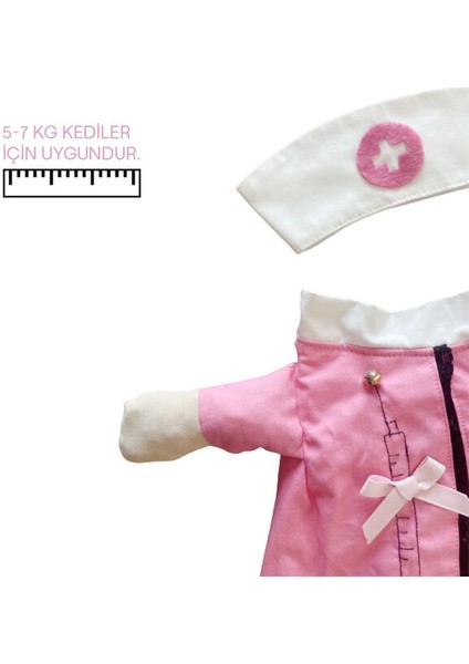 Jesty Eğlenceli Hemşire Şeklinde Kedi Kıyafeti modelleri