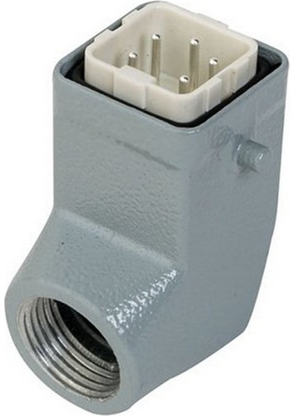 403014 5 x 10A.EĞIK Fiş Arka Girişli Rakorsuz