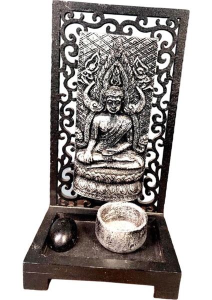 Tealight Mum Tutucu Buda Heykel Çay Işık Tutucular Masa Toplama Stili C (Yurt Dışından)