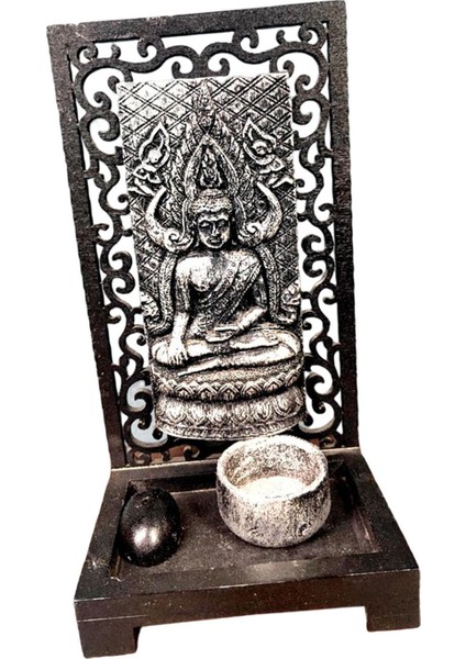 Tealight Mum Tutucu Buda Heykel Çay Işık Tutucular Masa Toplama Stili C (Yurt Dışından)