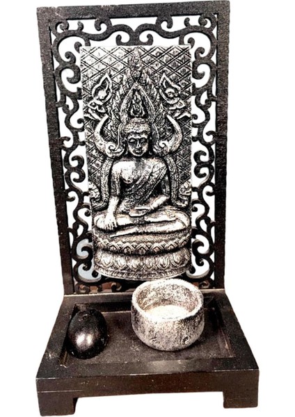 Tealight Mum Tutucu Buda Heykel Çay Işık Tutucular Masa Toplama Stili C (Yurt Dışından)