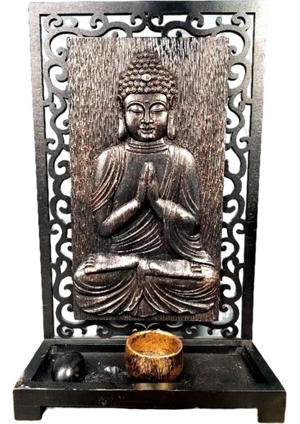 Tealight Mum Tutucu Buddha Heykeli Çay Işık Sahipleri Tatiller D (Yurt Dışından)