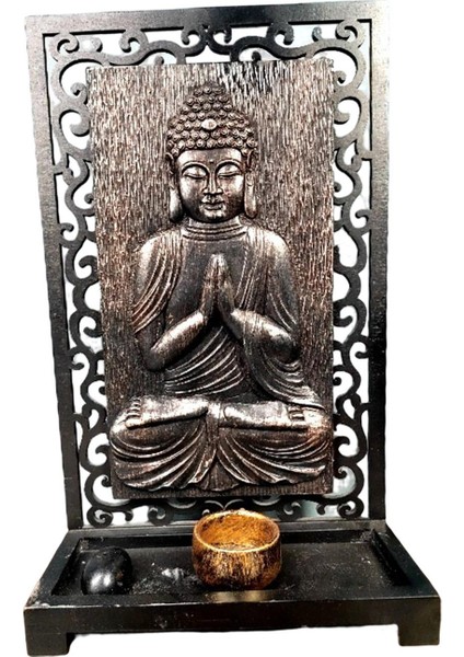 Tealight Mum Tutucu Buddha Heykeli Çay Işık Sahipleri Tatiller D (Yurt Dışından)