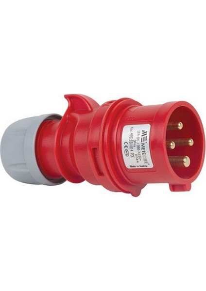 406103V 4 x 16A. IP44 Düz Fiş- Vidalı Bağ.