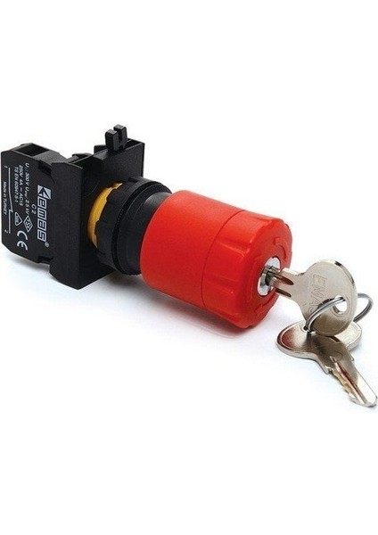 CP200EA30 C Pl. Stop Anahtarlı Şoklu Emniyet Butonu 30 mm