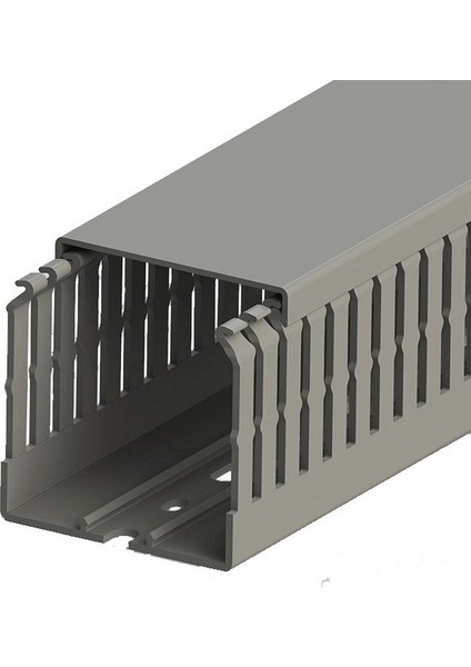 60X60 Kablo Kanalı (Delikli)(Gri)(1 Metre)