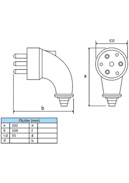 BK1-2504-4023 Eğik Fiş