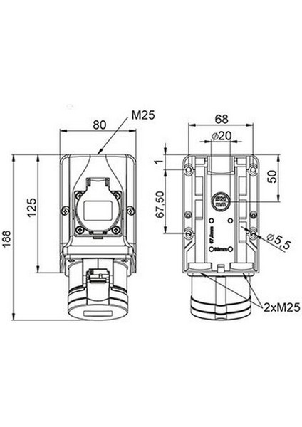 406651V Norm Vida Bağlantılı 5 x 32A Kombi fiyatları