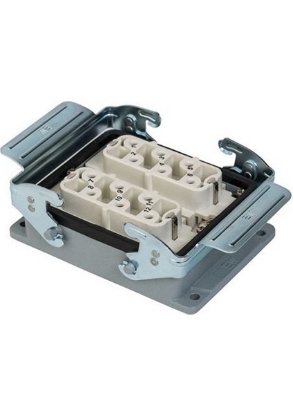 403150S 12 x 35A. Çoklu Makine Prizi Metal Mandallı