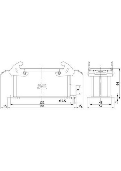 403046S 24 x 16A. Çoklu Duvar Prizi Metal Mandallı fiyatları