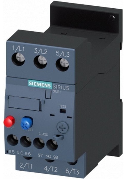 Sıemens 3RU2126-4DB1 3ru2 Sırıus Termik Röle Faz Korumalı 1no+1nc Yardımcı Kontaklı 20-25A Boy S0 ( Raya Montajlı )