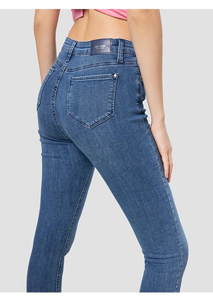 Kadın Jean Pantolon Mavi LF2032550 fırsatları