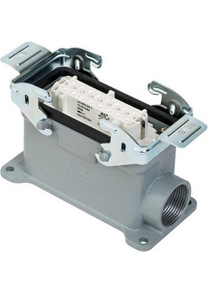 403036S 16 x 16A. Çoklu Duvar Prizi Metal Mandallı