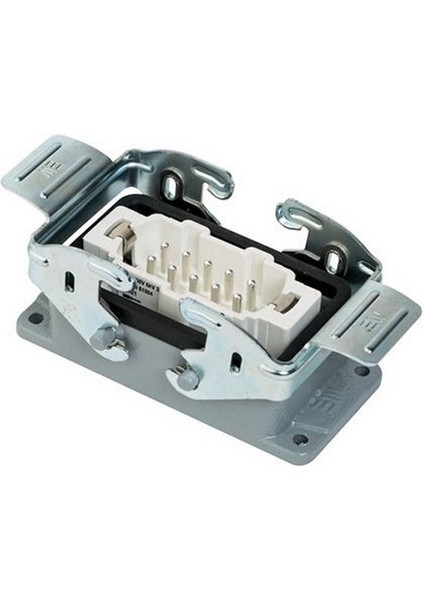 403021S 10 x 16A. Çoklu Makine Fişi Metal Mandallı
