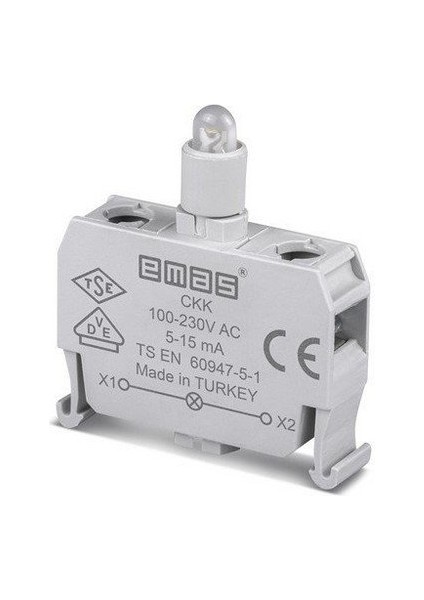 Ckk C Sinyal Kırmızı Led'li Kutuluk 100-230 V Ac